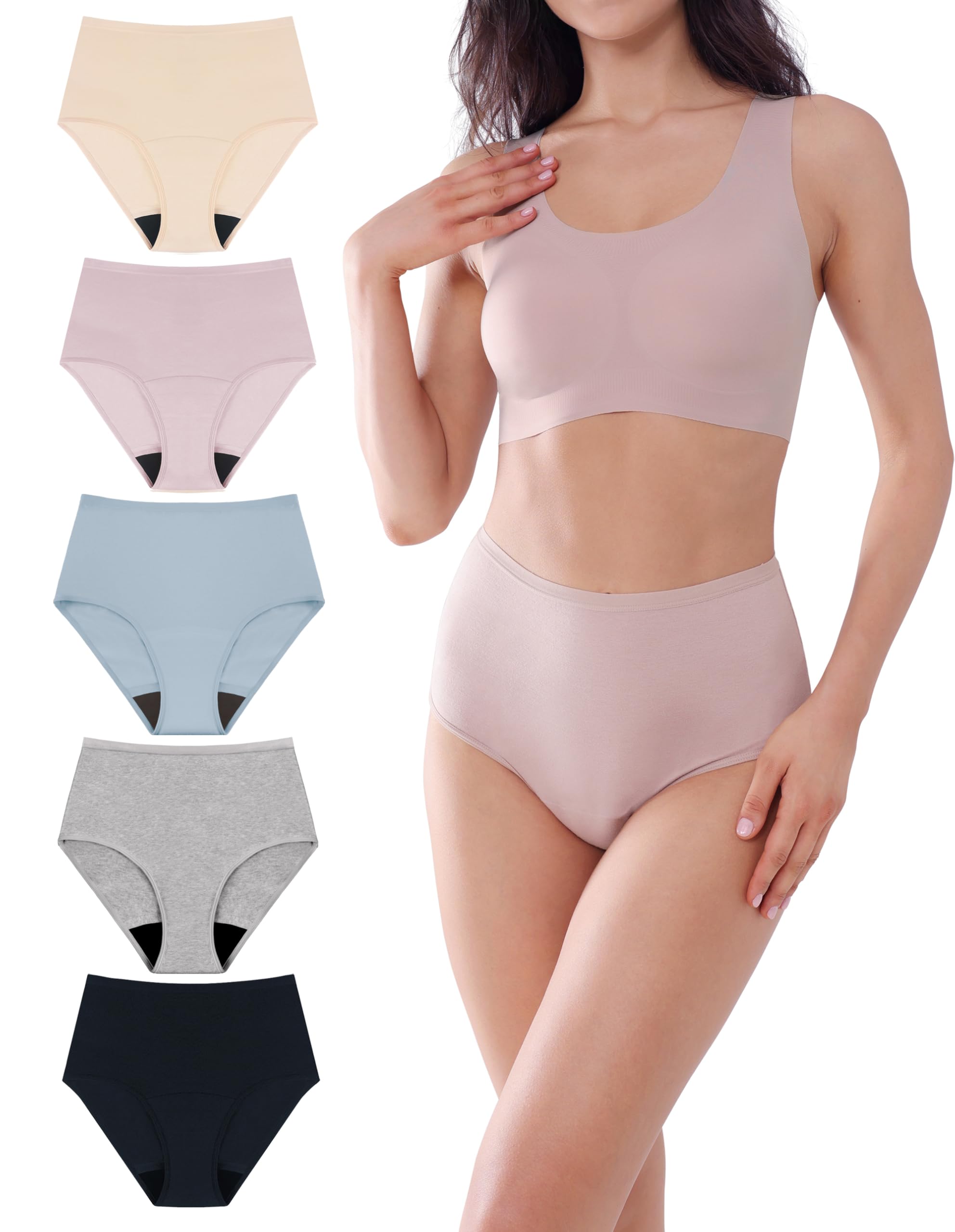 AIRCUTE washables underwear with 60ml absorbency for daily bladder leak protection.