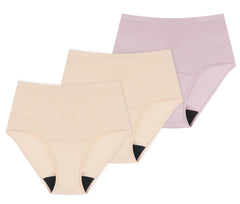 AIRCUTE washable underwear beige-dusk 3-pack for daily wear.