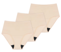 AIRCUTE beige large washable underwear showing high absorbency up to 60 ml for daily protection.