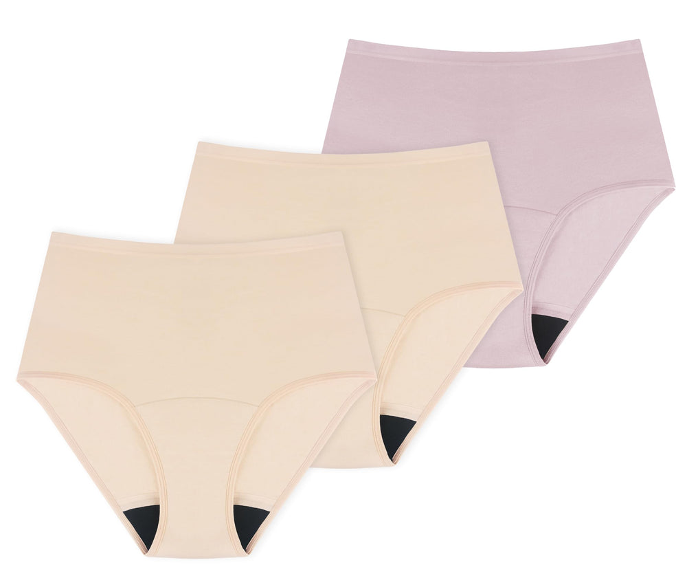AIRCUTE washable underwear in beige-dusk with 60ml absorption for daily protection