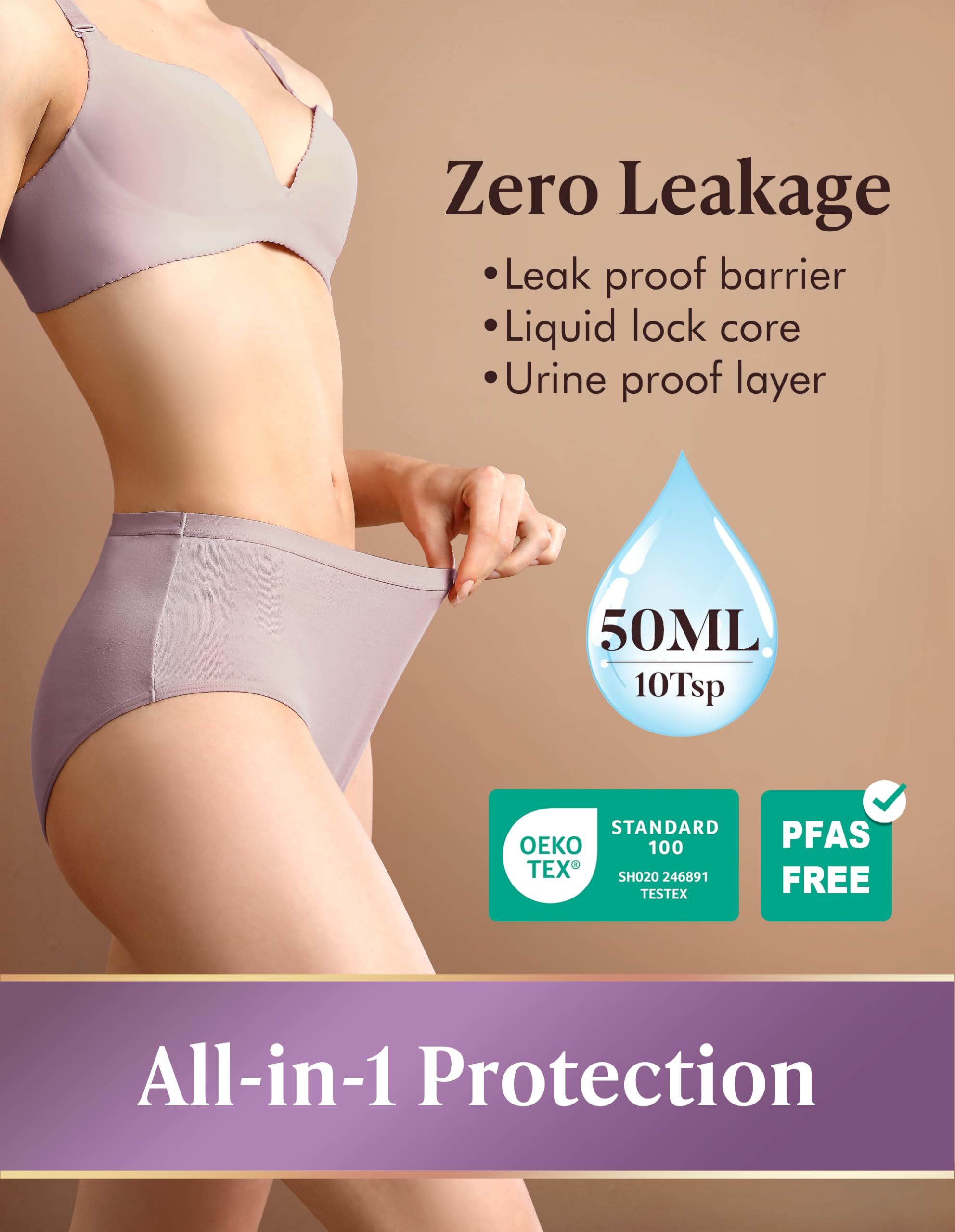 AIRCUTE rapid-absorbency layer locks in liquid for all-day comfort.