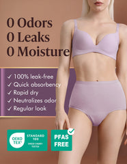 AIRCUTE womens underwear closeup shows soft cotton feel for comfort.