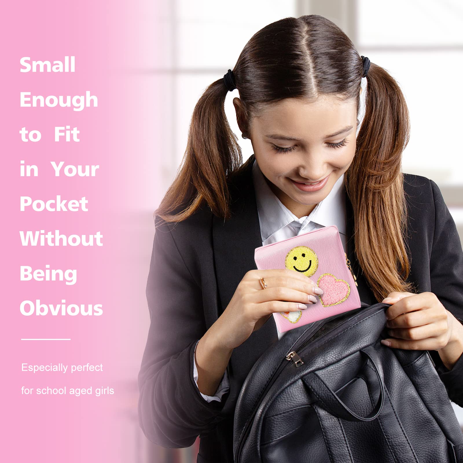 airogym Period Bag double-zipper closure ensures smooth access