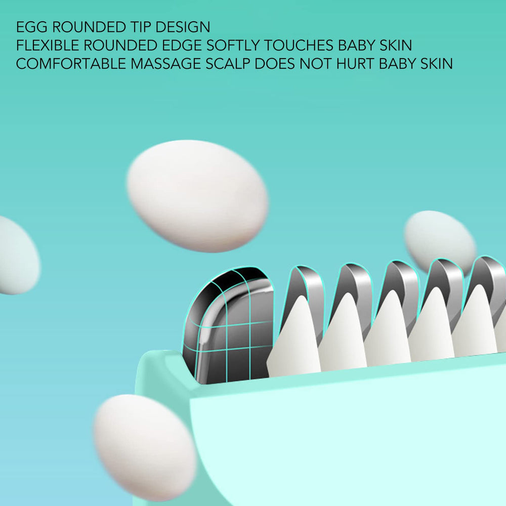 Airshi Baby Hair Clipper cleaning brush aids quick maintenance.