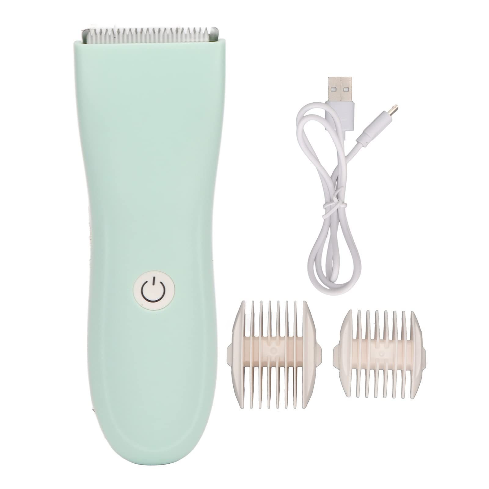 Airshi Baby Hair Clipper cordless with USB charger for convenient sessions.