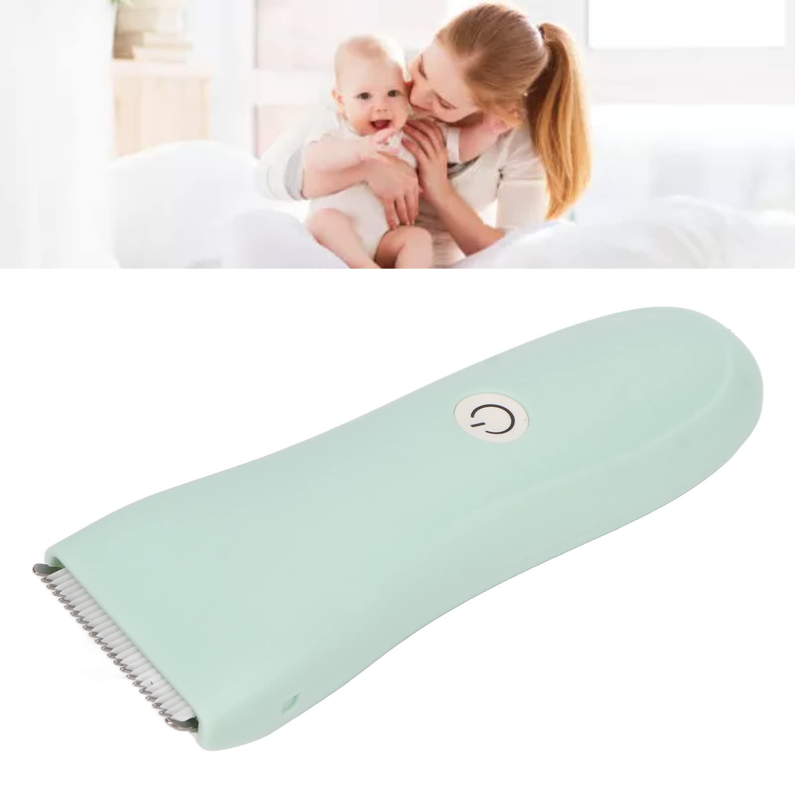 Airshi Baby Hair Clipper ultra quiet motor reduces vibrations during trimming.