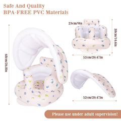 AirSwim floor seat doubles as a portable travel chair for busy families.