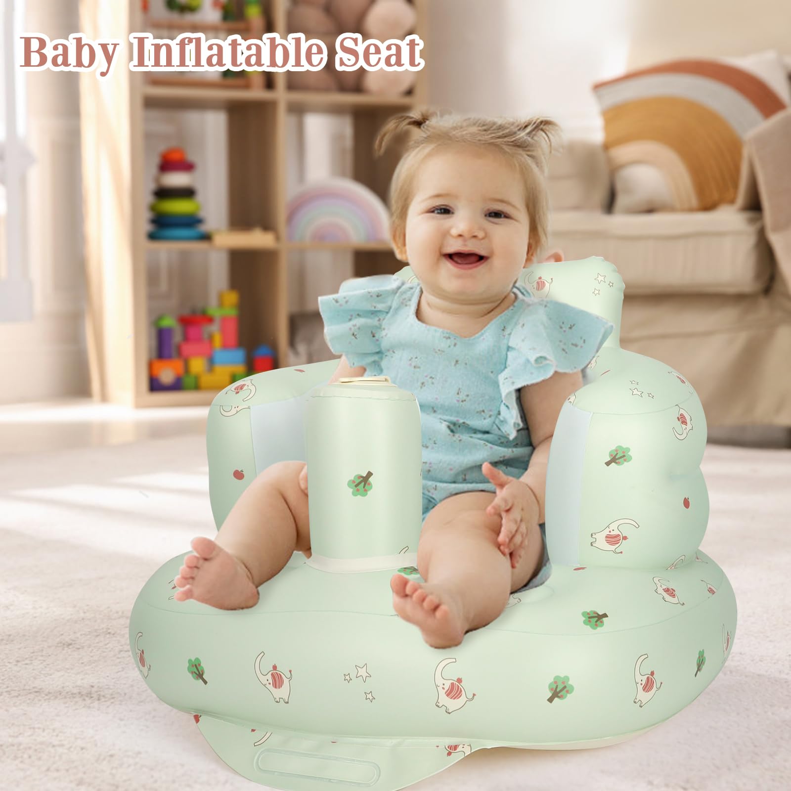 AirSwim multi-functional chair supports feeding, sitting, and floor play in various settings.