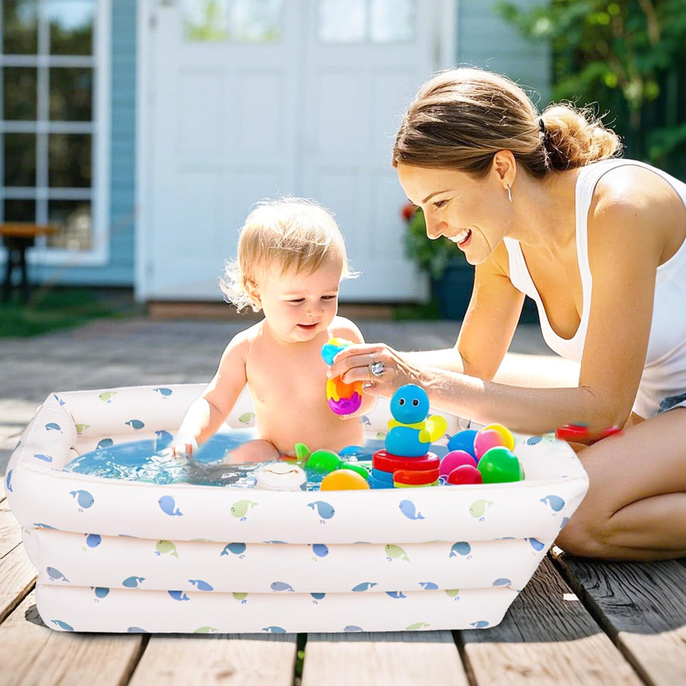 AirSwim BPA-free PVC construction ensures non-toxic, durable bath time.