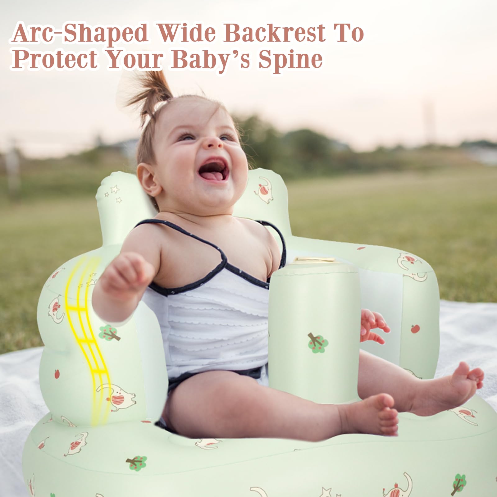 AirSwim seat uses BPA-free PVC for safe, skin-friendly play during everyday moments.