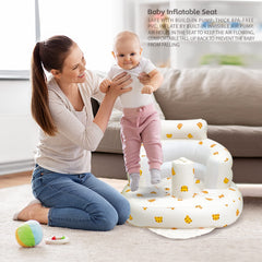 AirSwim built-in air pump baby seat for quick inflation and setup.