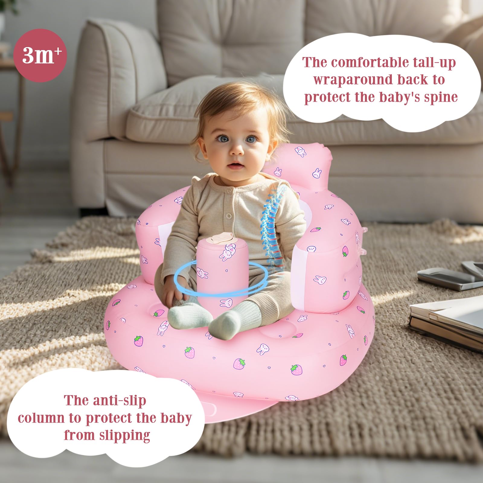 AirSwim chair folds flat for easy storage after use.