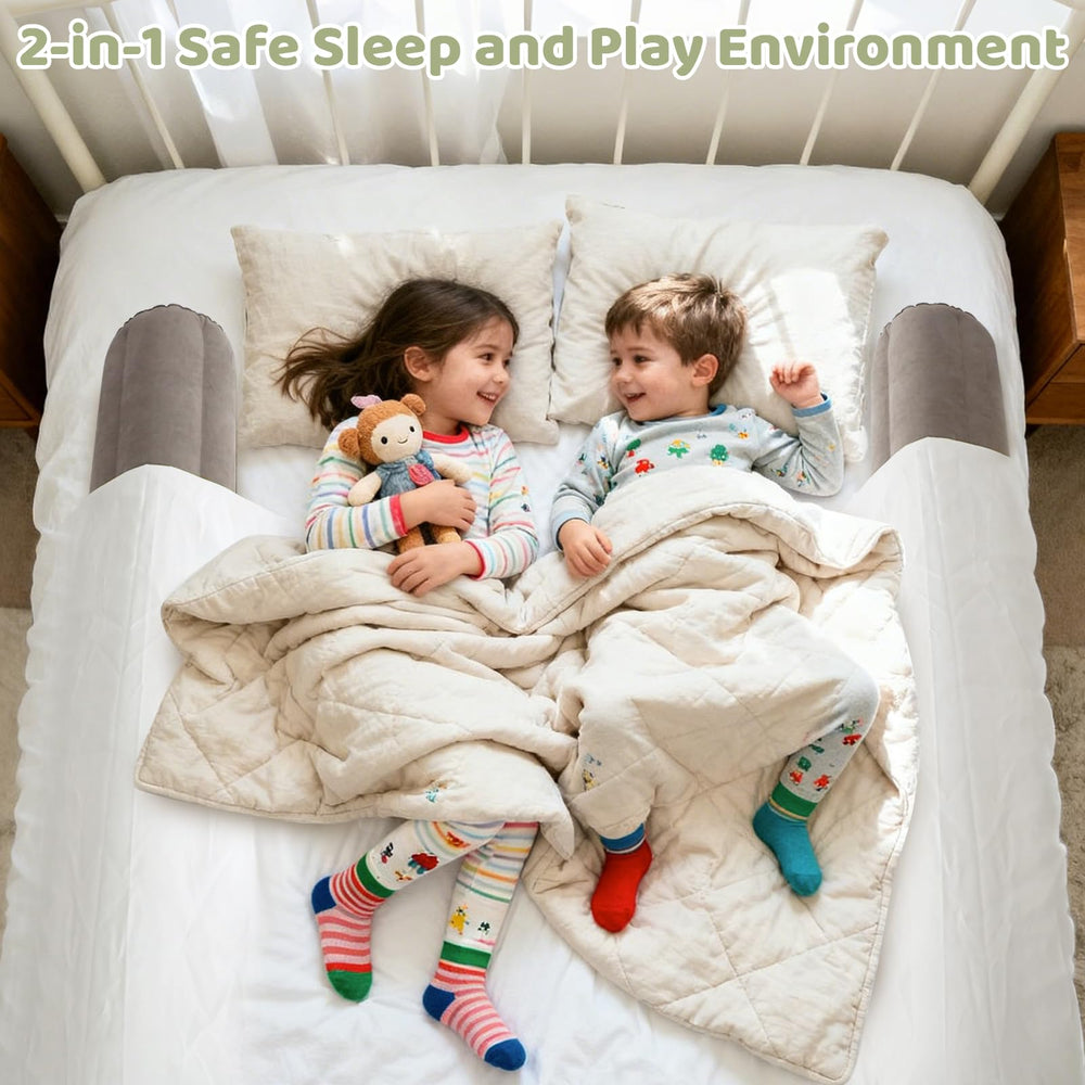 AirSwim safe toddler bumper shown in a travel-friendly hotel scenario.