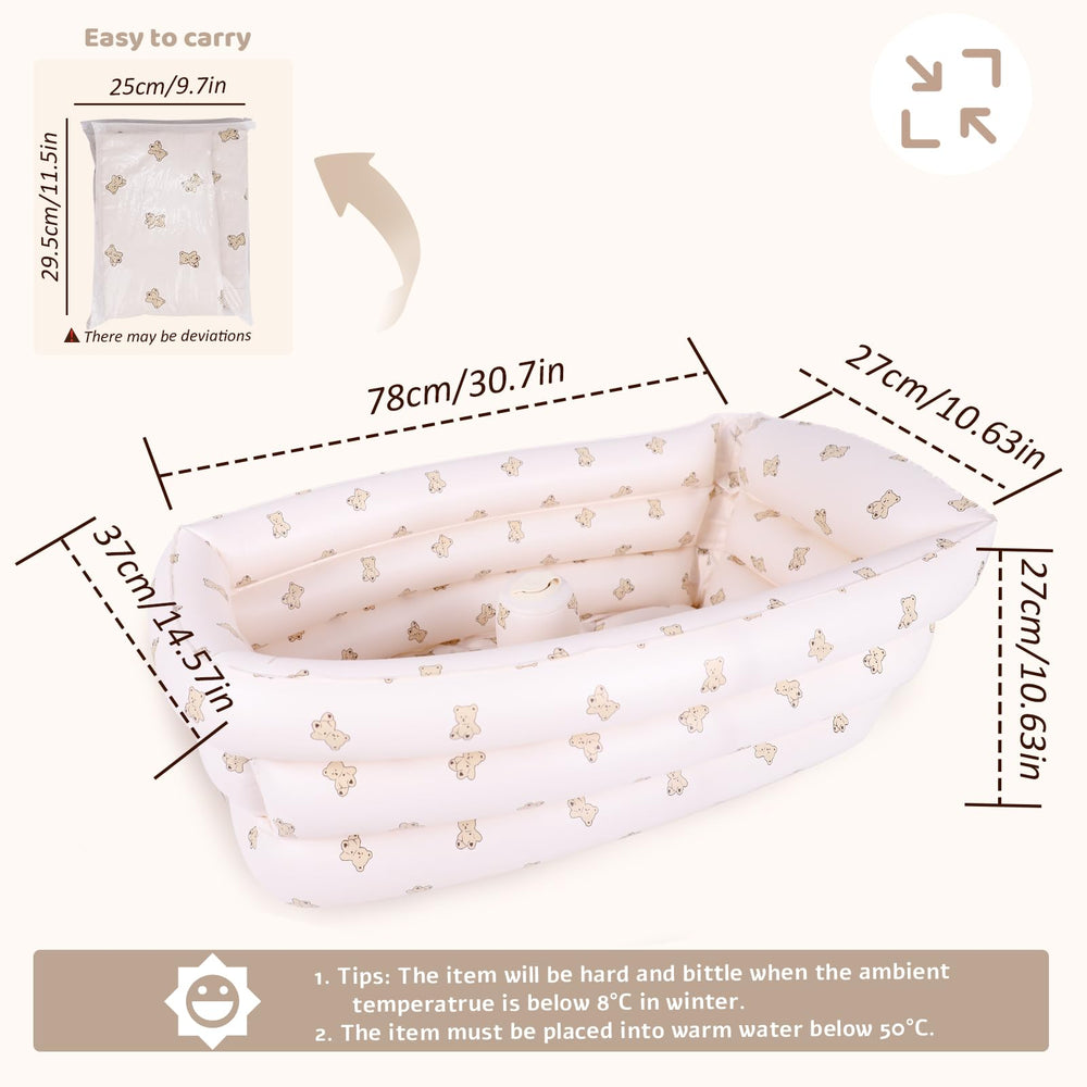 AirSwim baby tub suitable for indoor and outdoor use, ideal on beach or camp trips.