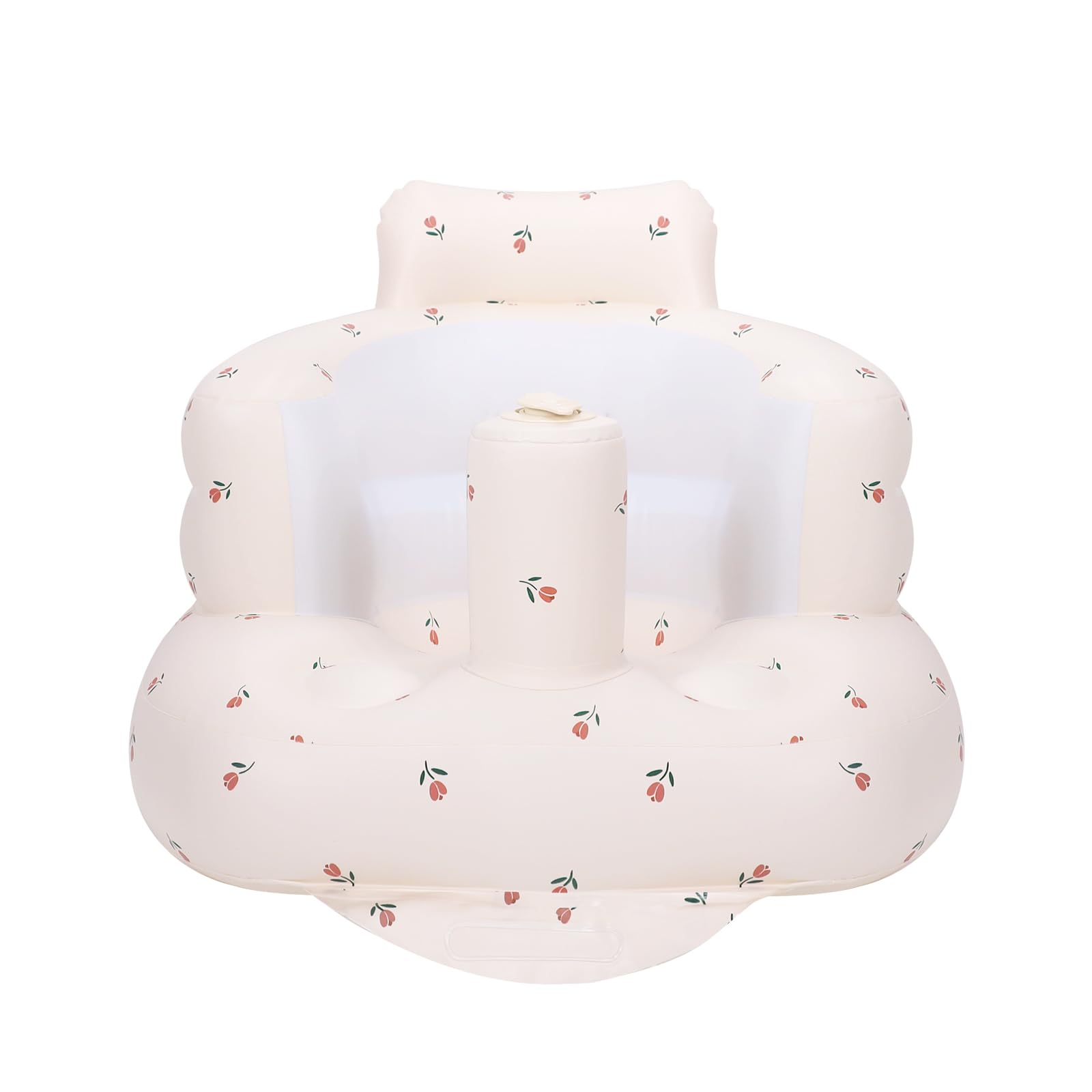 AirSwim inflatable baby chair back view showing supportive curve for learning to sit