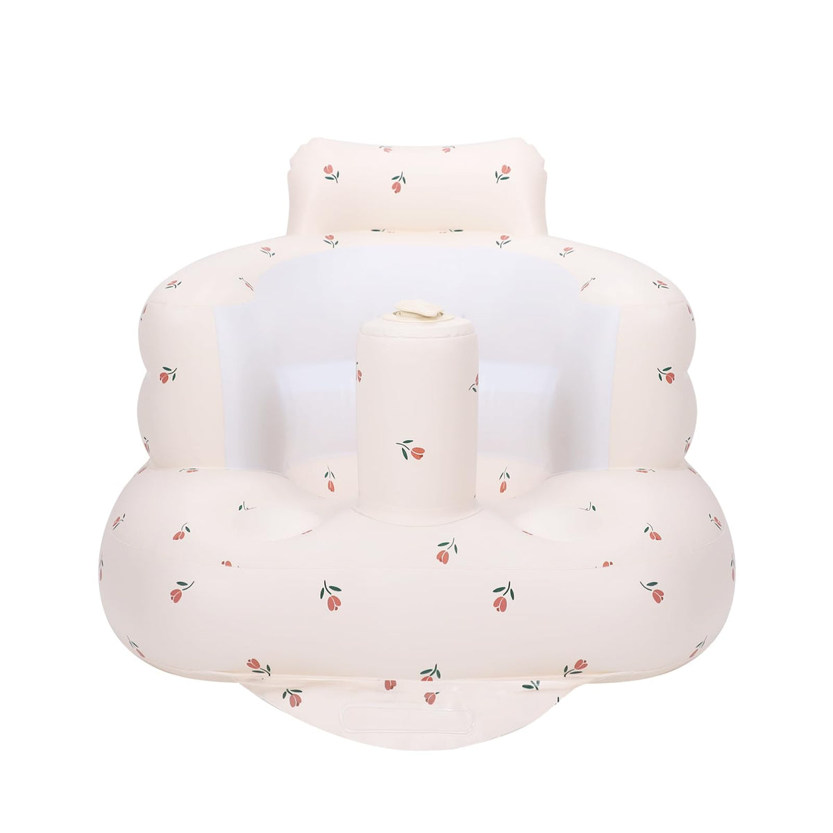 AirSwim inflatable baby chair back view showing supportive curve for learning to sit