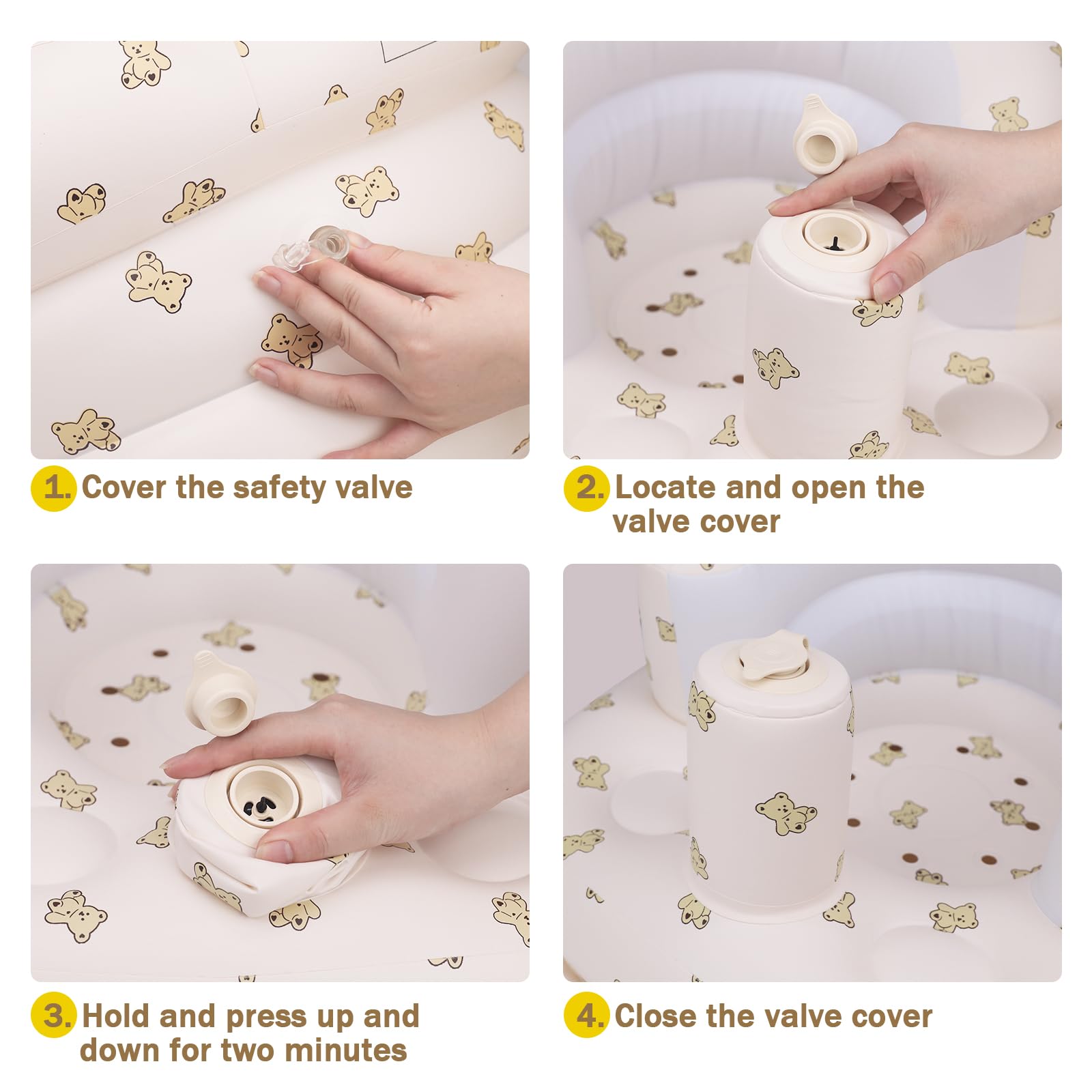 AirSwim portable baby seat suits floor use at home, bed, or outdoors