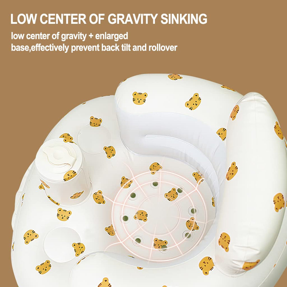 AirSwim stable backrest helps baby learn to sit with confidence.