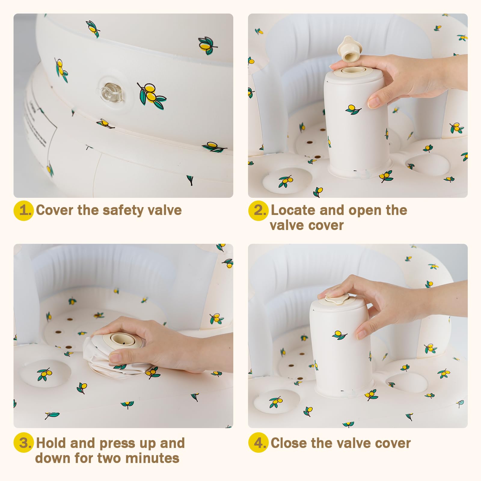 AirSwim wrap-around bionic design cradles baby.