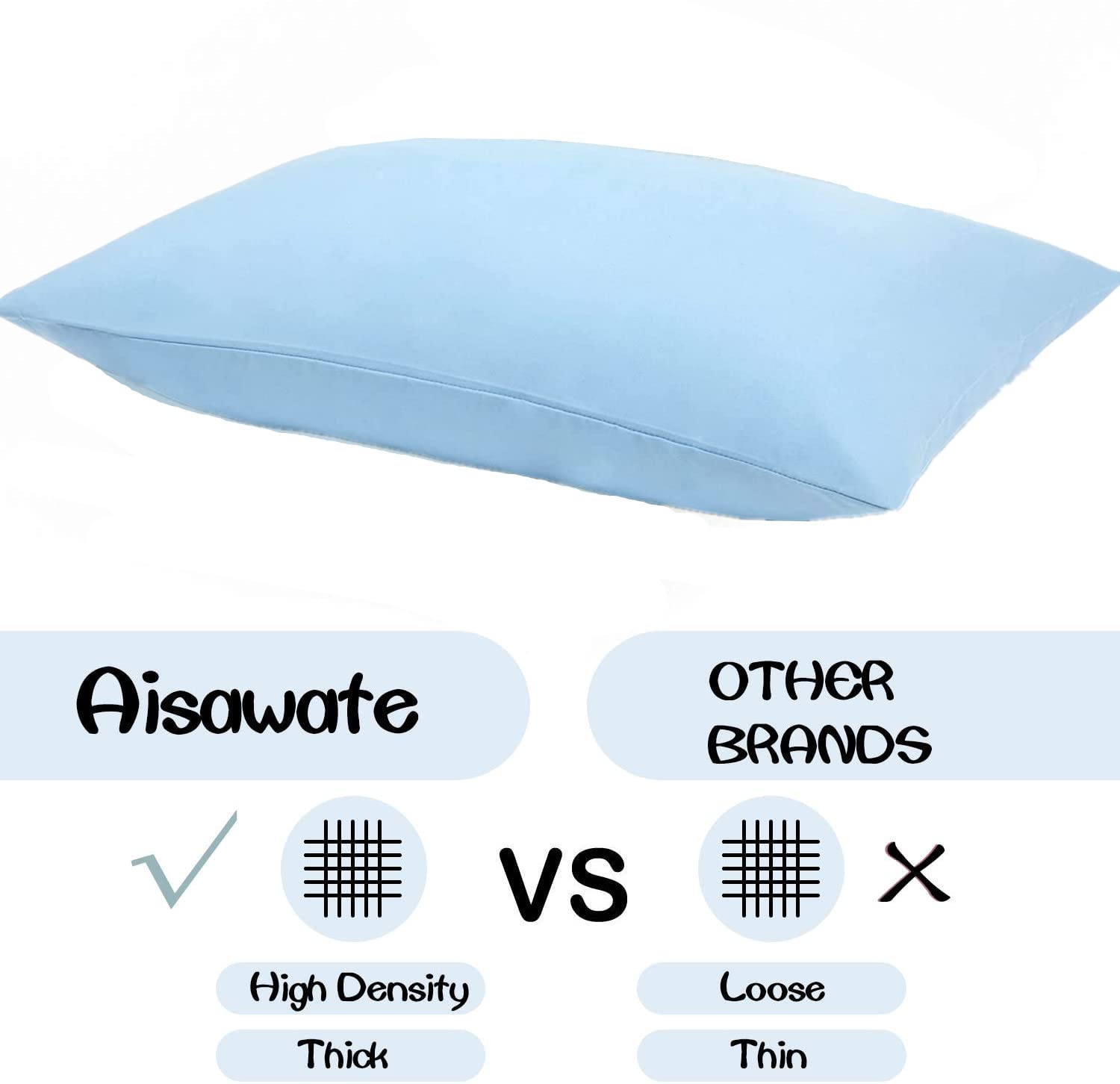 Aisawate 100% cotton fabric in blue, breathable and skin friendly
