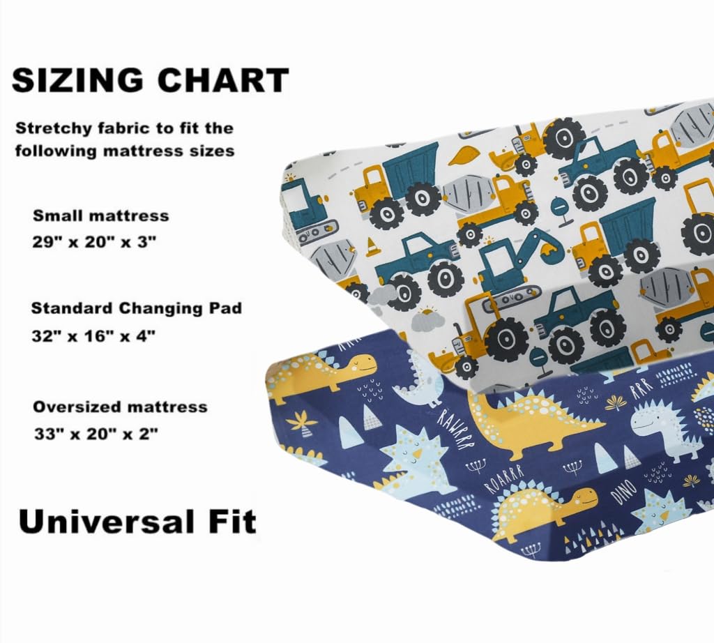 Aisawate 2-pack changing pad covers for quick daily swaps and nursery styling.