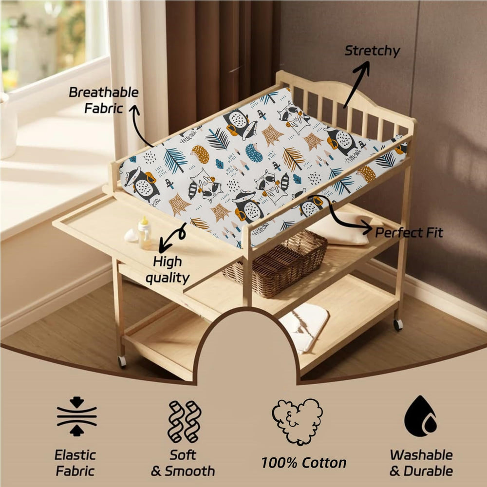 Aisawate changing pad cover 32x16x4 inches, designed to fit most pads