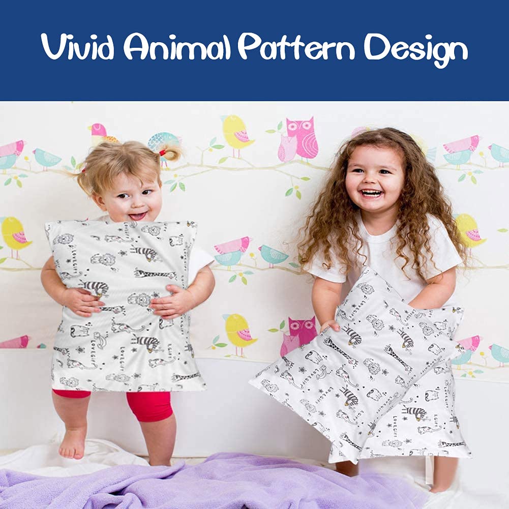 Aisawate pillowcase in children's room setup conveys cozy travel-friendly utility