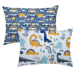 Aisawate elephant pink cloud pillowcase on soft cotton for gentle sleep.