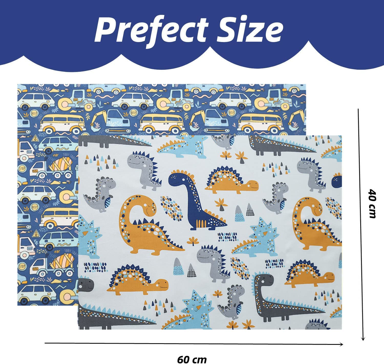 Aisawate pillowcase close-up shows 100% cotton weave and soft touch.