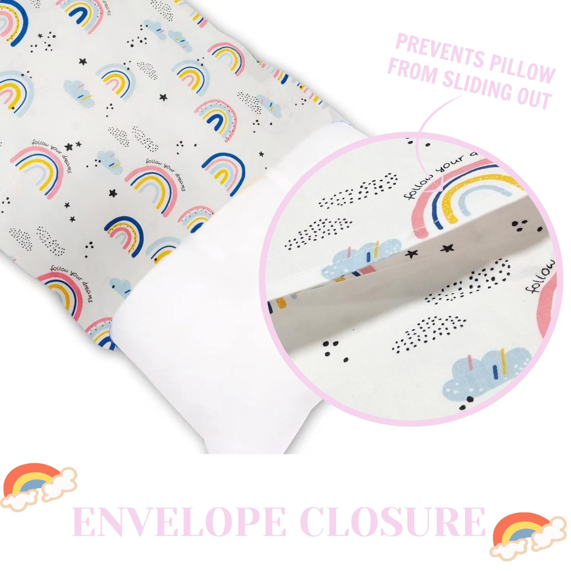 Aisawate envelope closure pillowcase design for safe handling