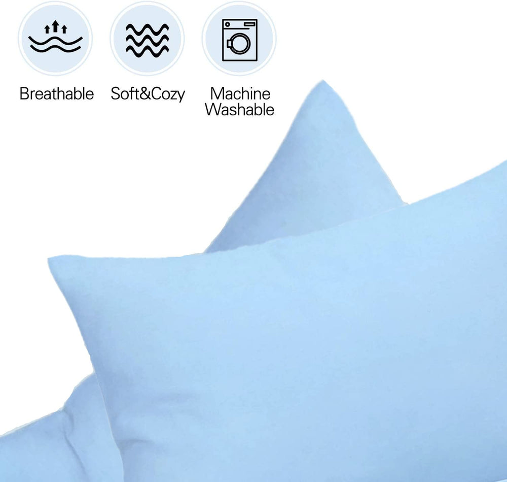 Aisawate blue 14x20 toddler pillow size fit, travel-ready for on the go