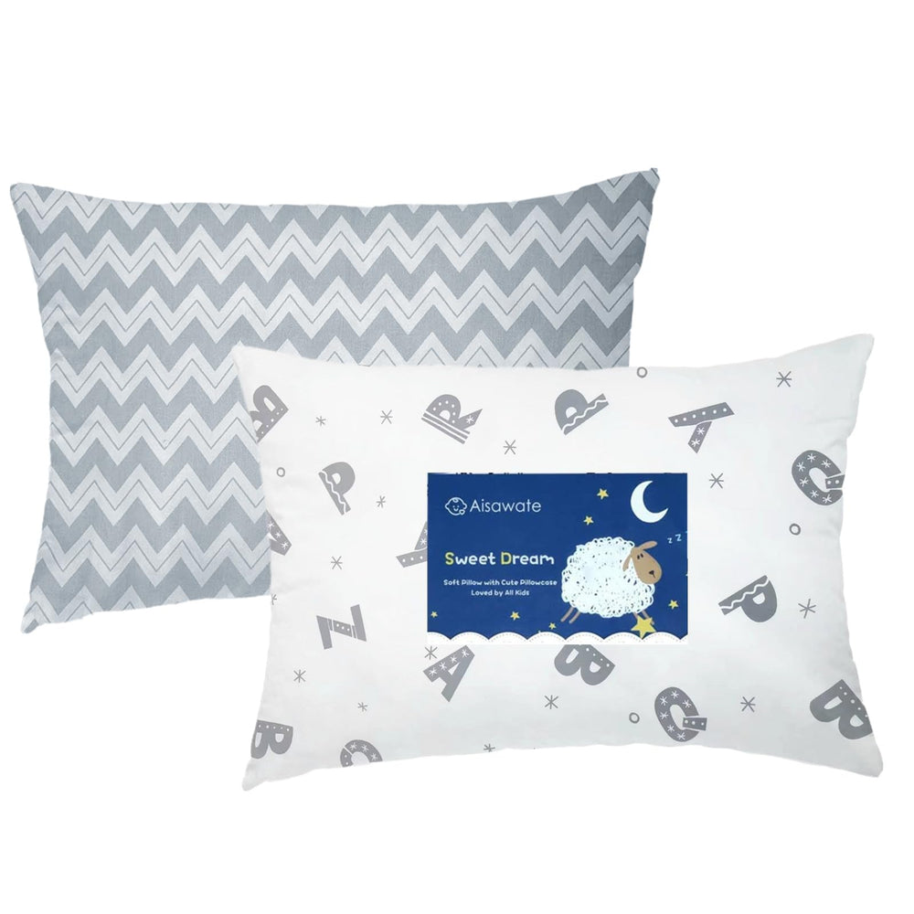 Aisawate toddler pillowcase 14x20 with envelope closure for travel.