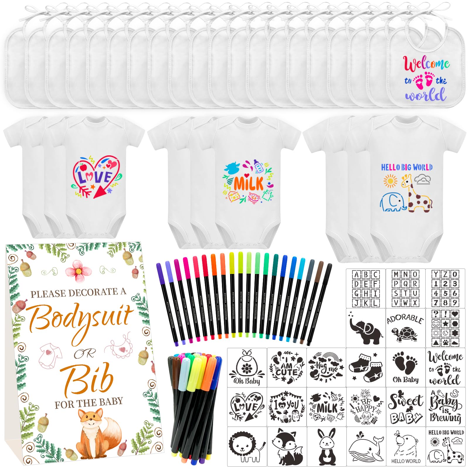Aisharery sign table for baby shower games, easy focal point