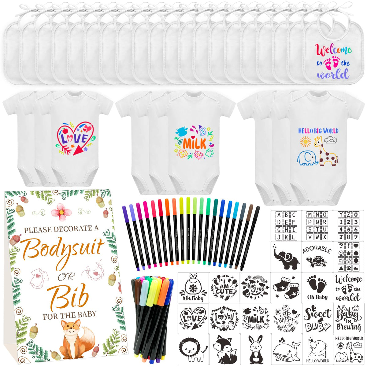 Aisharery sign table for baby shower games, easy focal point