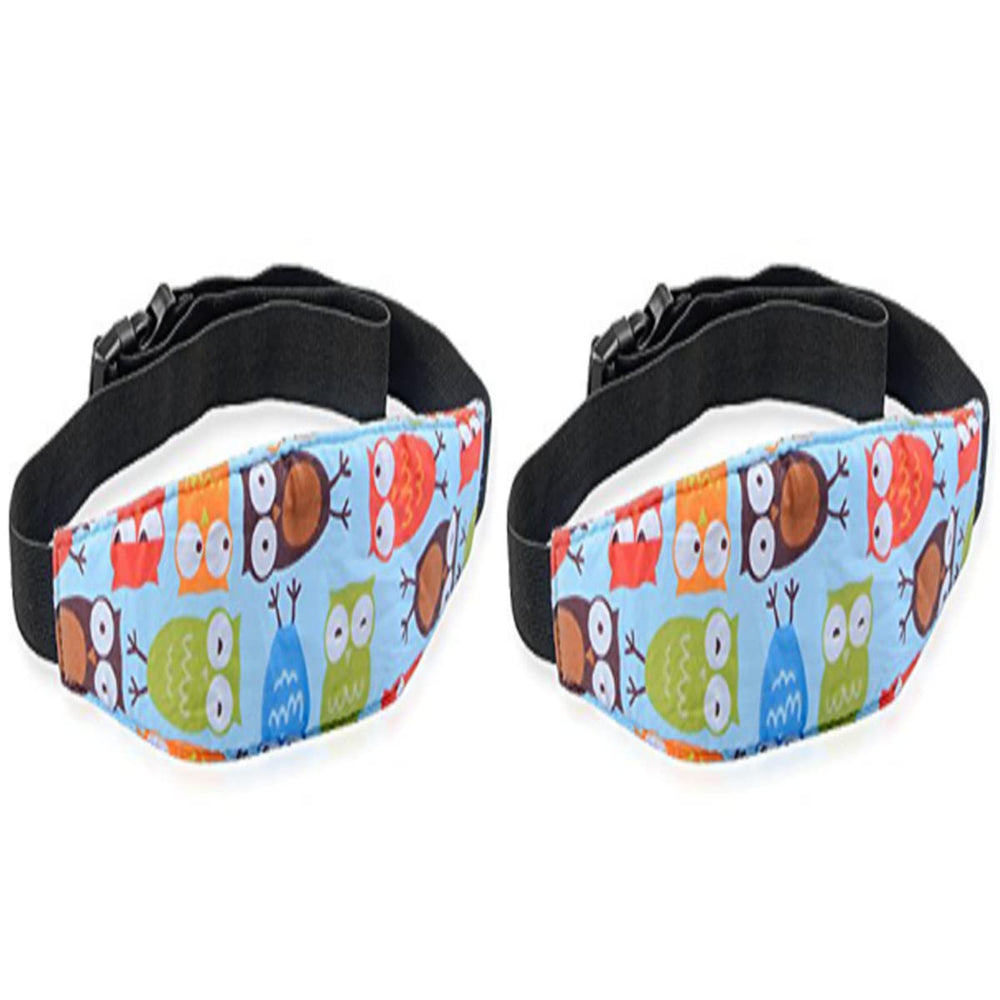 AISIBO baby head support band on car seat for gentle neck support.