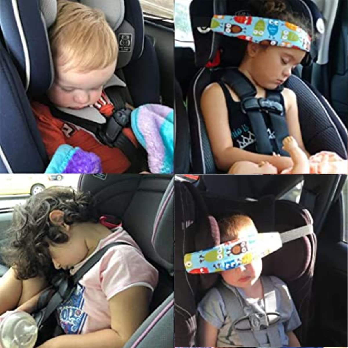 AISIBO universal headband fits baby seats and strollers for added comfort.
