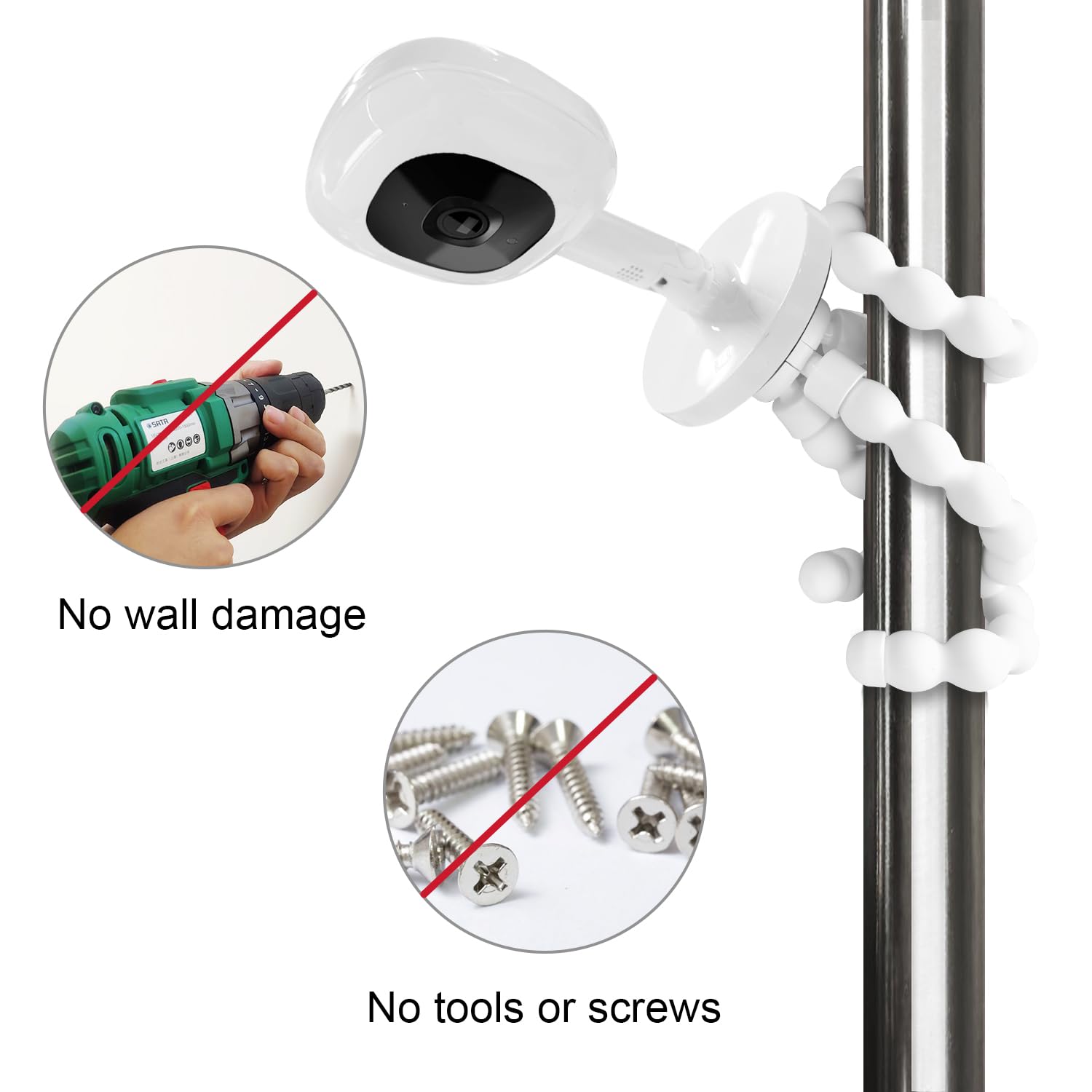 AISVAN Adjustable arm enables perfect viewing angle for bedtime routines.