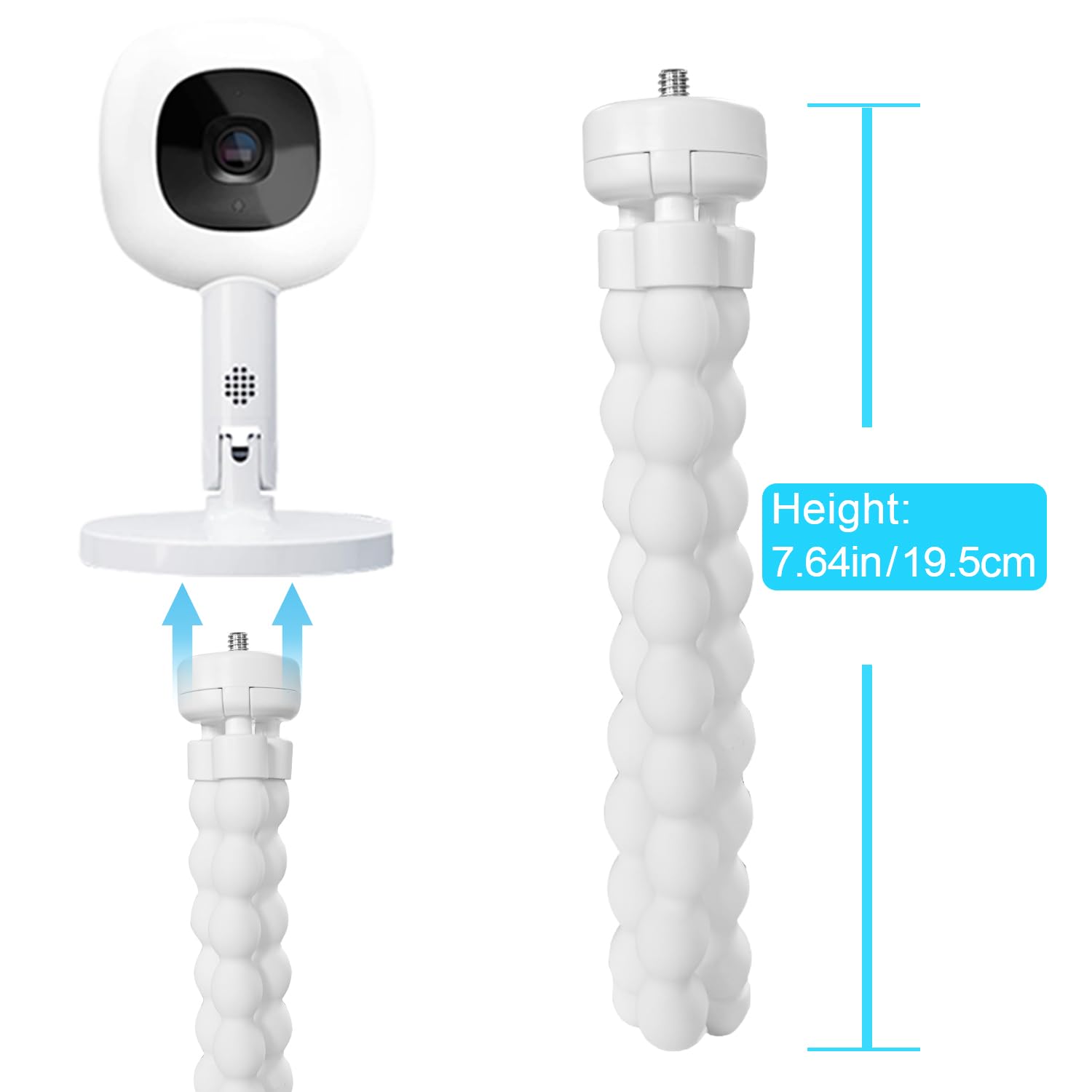 AISVAN Flexible clip mount fits Nanit Pro Smart & Flex Stand exactly.