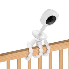 AISVAN Nanit Pro Flexible Clip Clamp Mount on the Flex Stand for secure positioning.