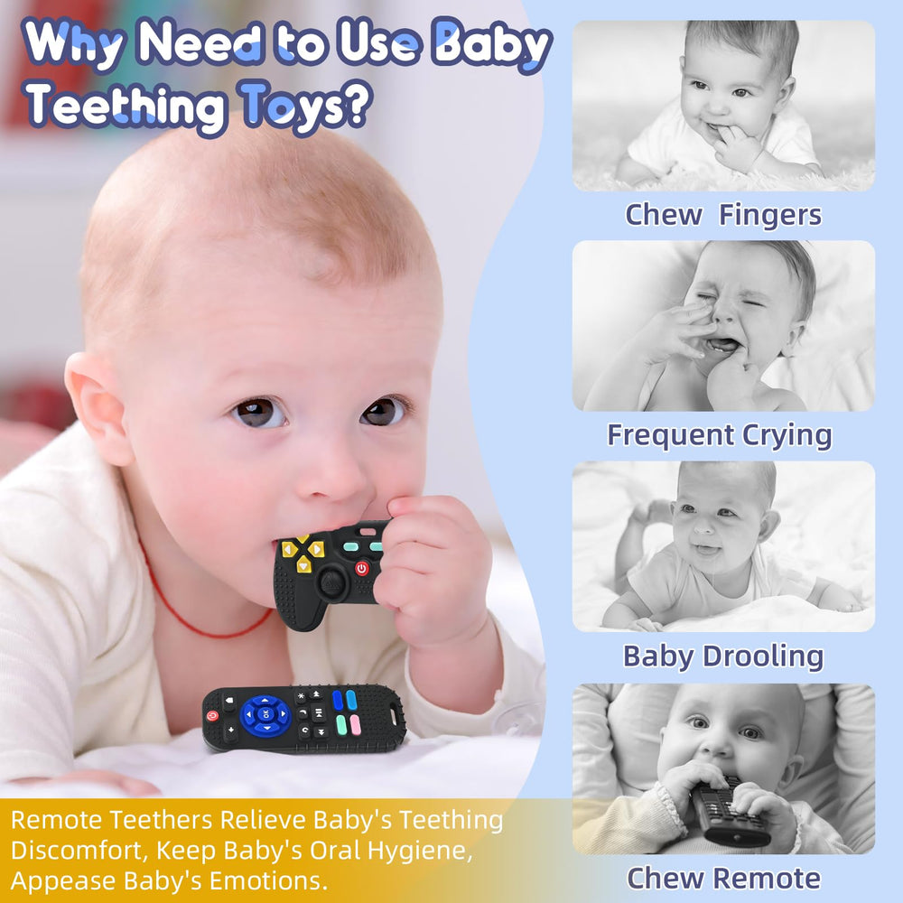 AiTuiTui silicone teether with varied textures for sensory exploration