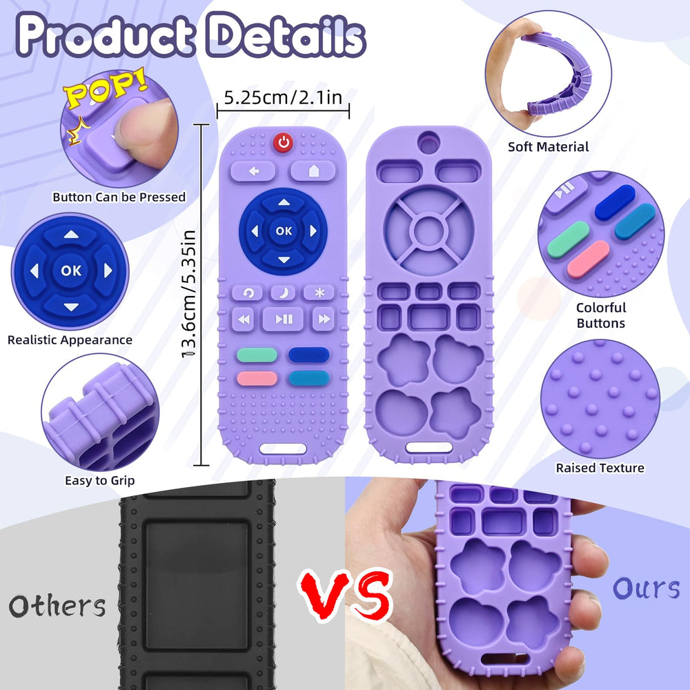 AiTuiTui teether with digital grooves introduces numbers during play
