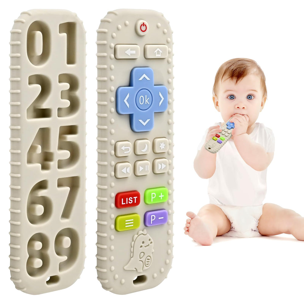 AiTuiTui teething relief remote toy for babies with safe silicone design