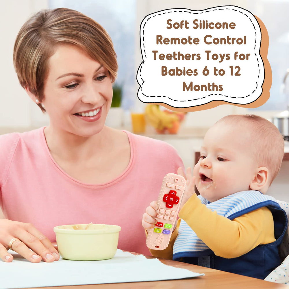 AiTuiTui multi-function teether toy pink, ideal for car trips and bath time.