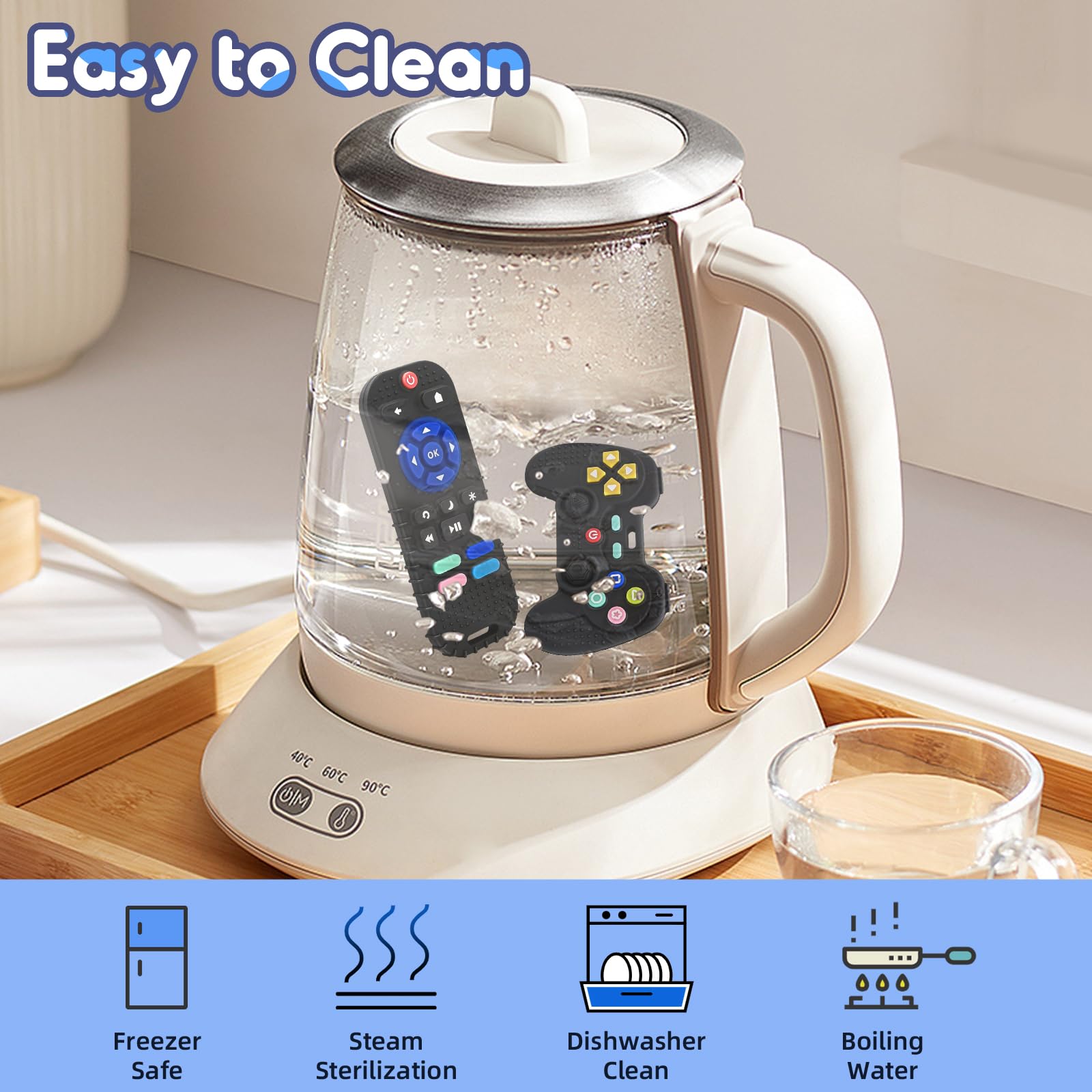 AiTuiTui bath-time teething toy for splash-friendly baby play