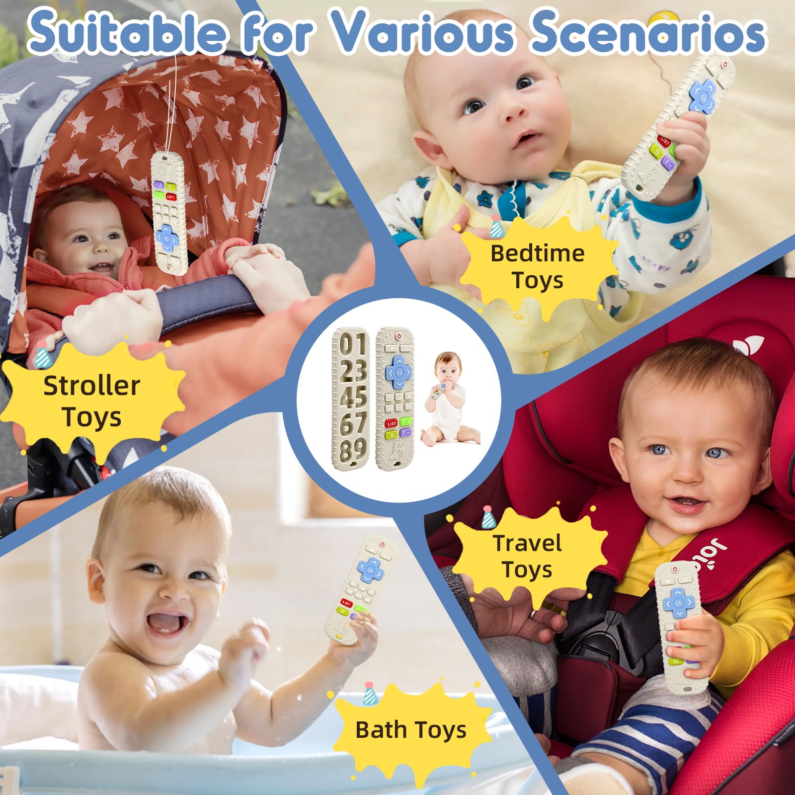 AiTuiTui travel-friendly teether lightweight for trips