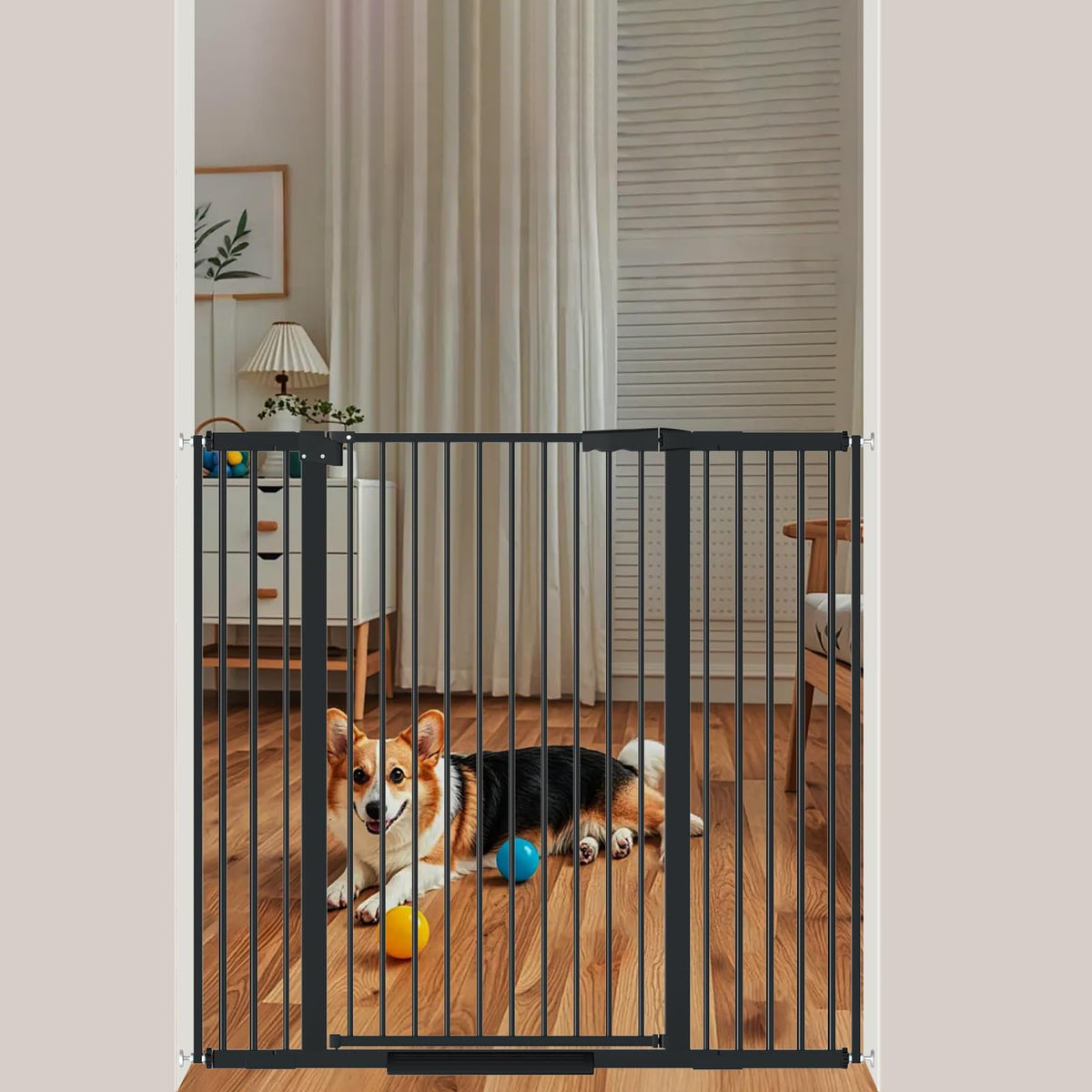 AiWMGL ultra-narrow spacing gate blocks small squeezes for toddlers and pets.