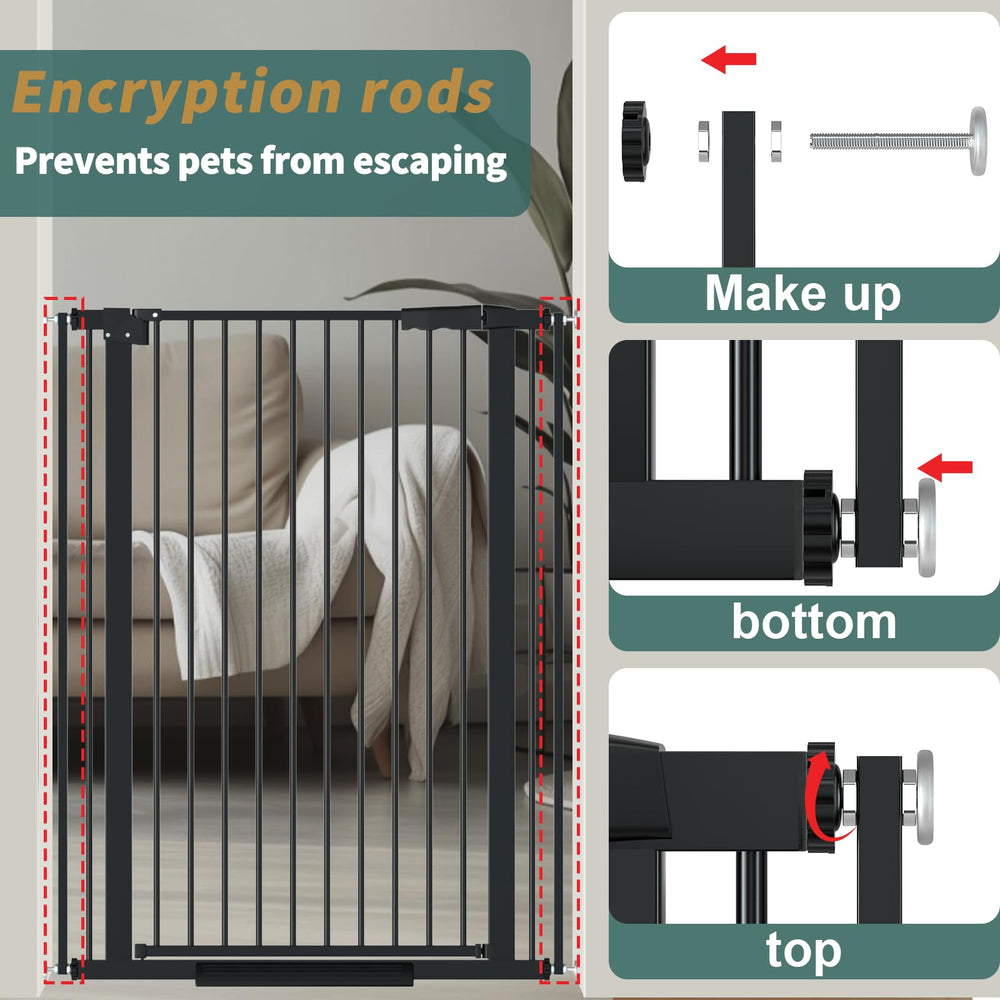 AiWMGL dog gate no-drill design fits widths from 30 to 77 inches