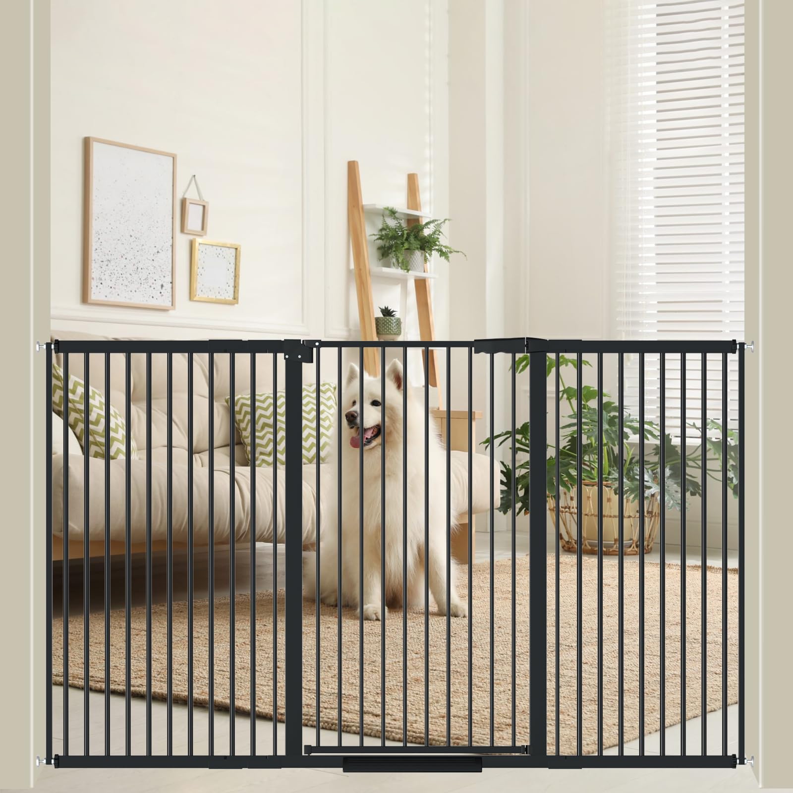 AiWMGL dog gate with ultra-narrow spacing protects small pets and kids at doorways