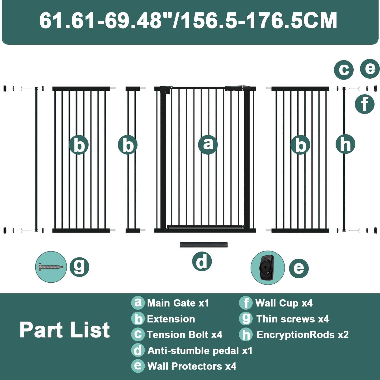 AiWMGL dog gate wall protection pads safeguard walls during setup