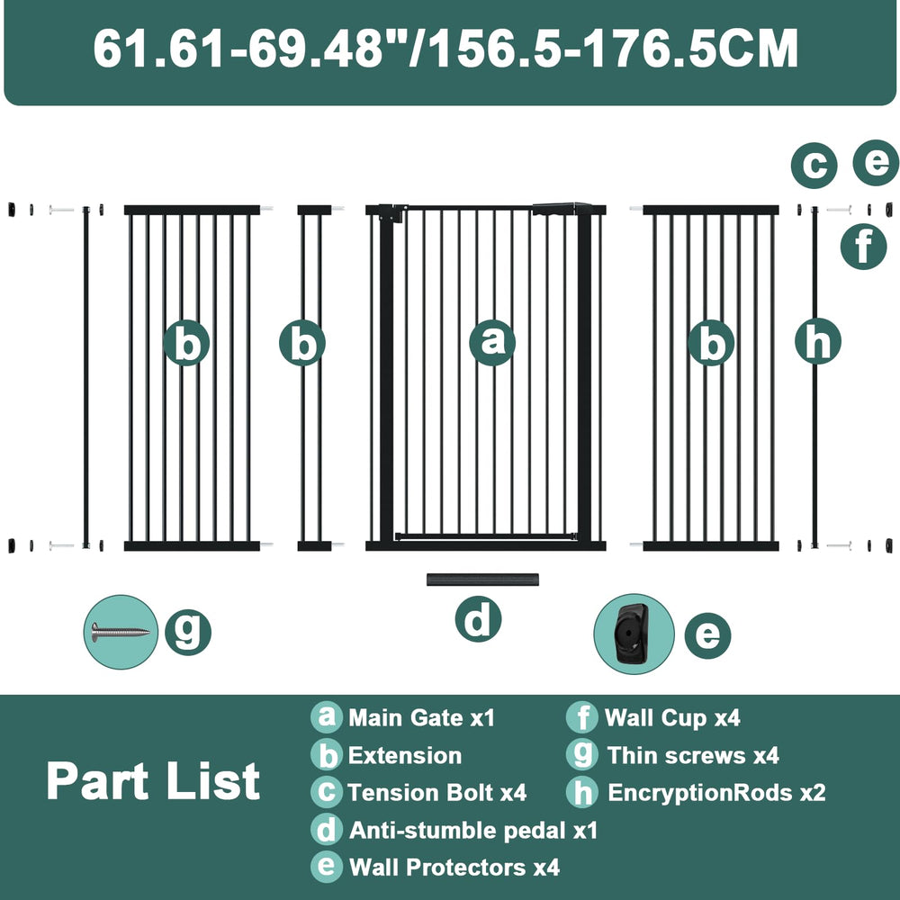 AiWMGL dog gate wall protection pads safeguard walls during setup